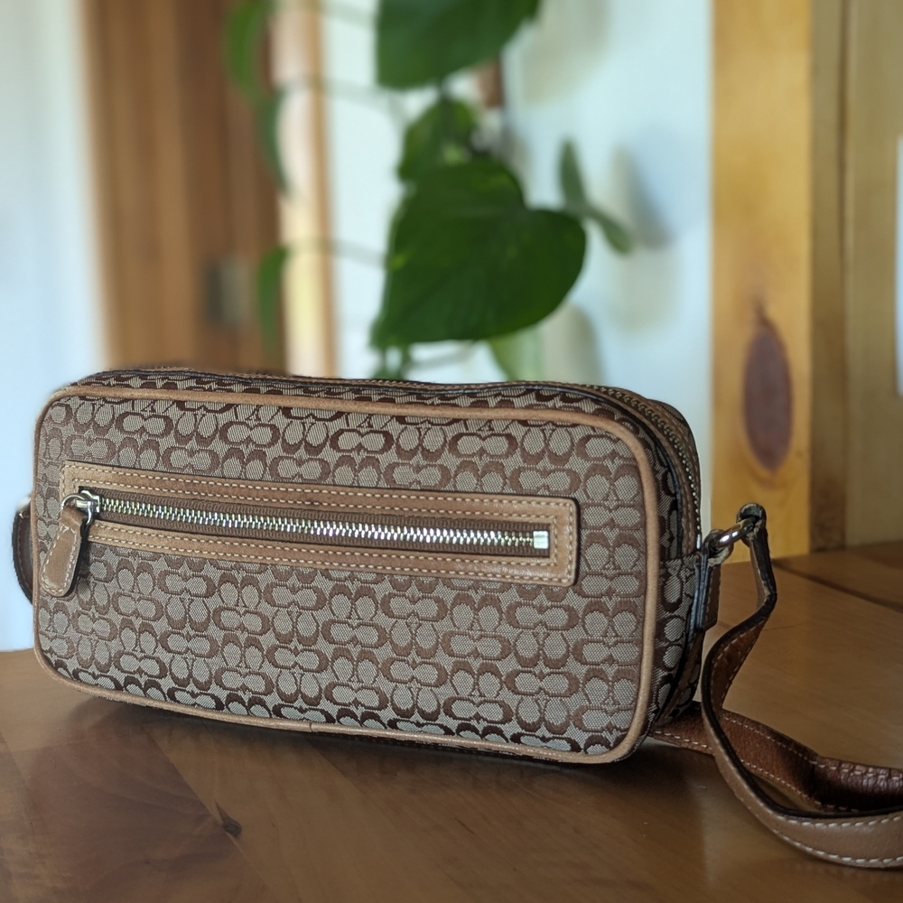 Coach Signature 6341 Pouch Shoulder Handbag Crossbody Purse